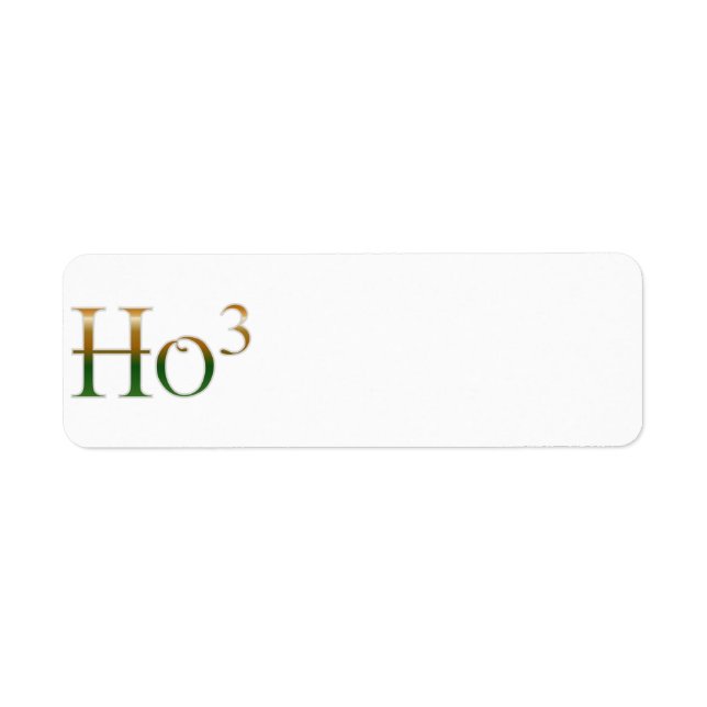 Étiquette Ho qui ? (Devant)