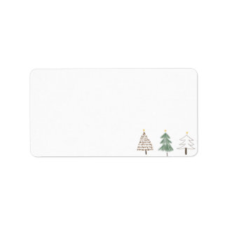 Étiquette Holiday Address Labels