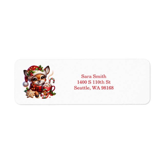 Étiquette Holiday Return Address Labels (Devant)
