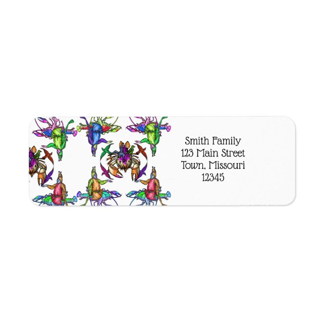 Étiquette homard improbable (Devant)