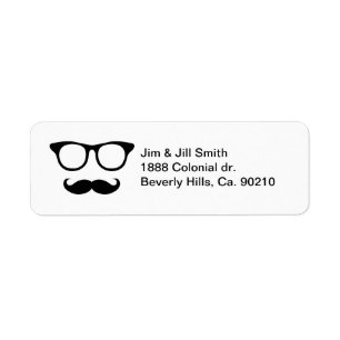 Étiquette Homme ringard de moustache