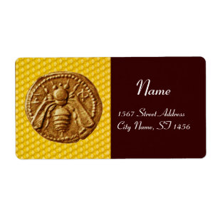 ÉTIQUETTE HONEY BEE, BEEKEEPER APIARIST