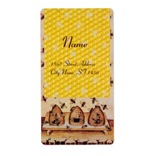 ÉTIQUETTE HONEY BEE, BEEKEEPER APIARIST