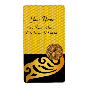 ÉTIQUETTE HONEY BEE, BEEKEEPER APIARISTE BEEKEEPER