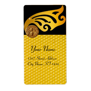 ÉTIQUETTE HONEY BEE, BEEKEEPER APIARISTE BEEKEEPER