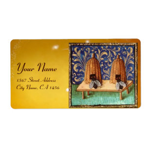 Étiquette HONEY BEE, BEEKEEPER /apiary, fournitures d'apicul