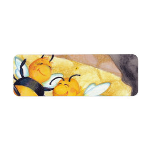 Étiquette Honey Bee Dance Adresse de retour