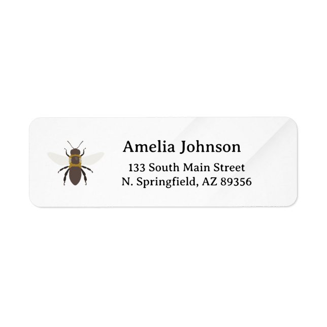 Étiquette Honey Business  Return Address Label (Devant)