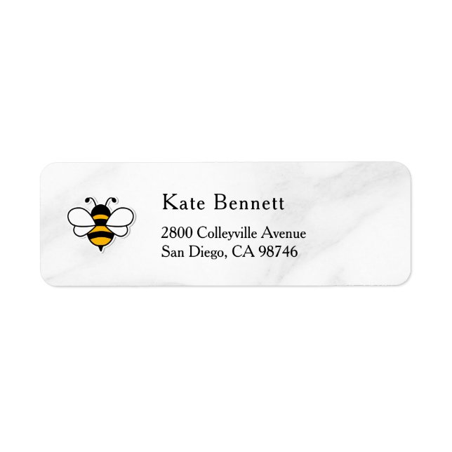 Étiquette Honey Business  Return Address Label (Devant)