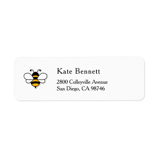 Étiquette Honey Business  Return Address Label (Devant)
