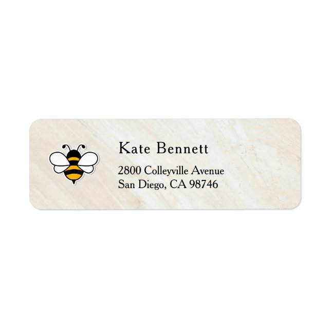 Étiquette Honey Business  Return Address Label (Devant)