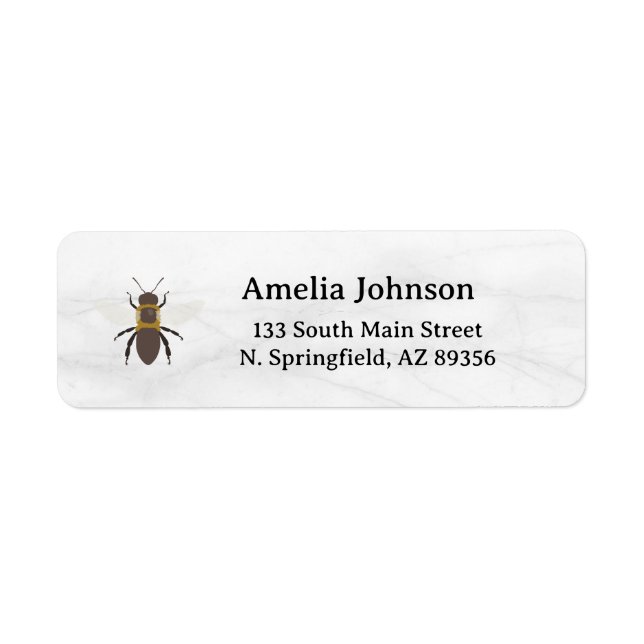 Étiquette Honey Business  Return Address Label (Devant)