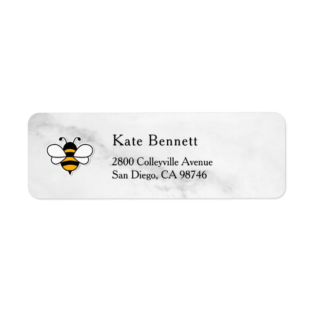 Étiquette Honey Business  Return Address Label (Devant)
