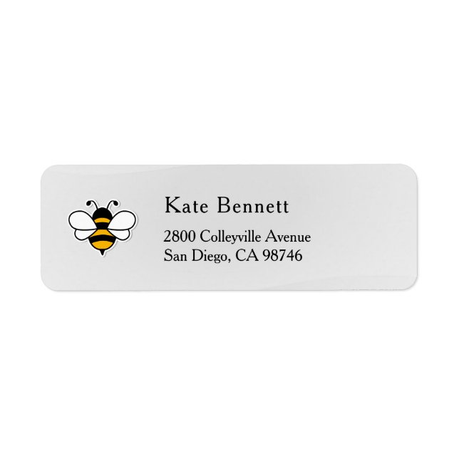 Étiquette Honey Business  Return Address Label (Devant)