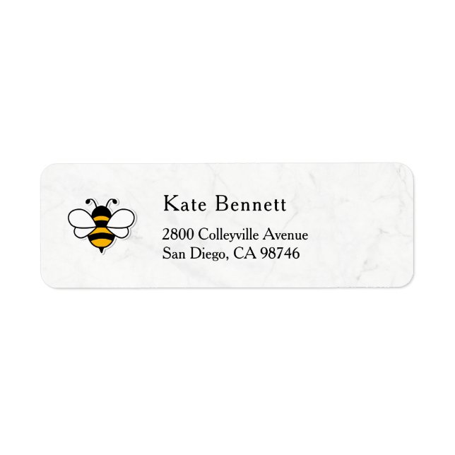 Étiquette Honey Business  Return Address Label (Devant)