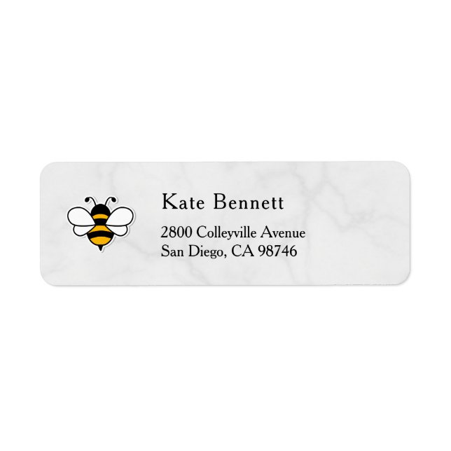 Étiquette Honey Business  Return Address Label (Devant)