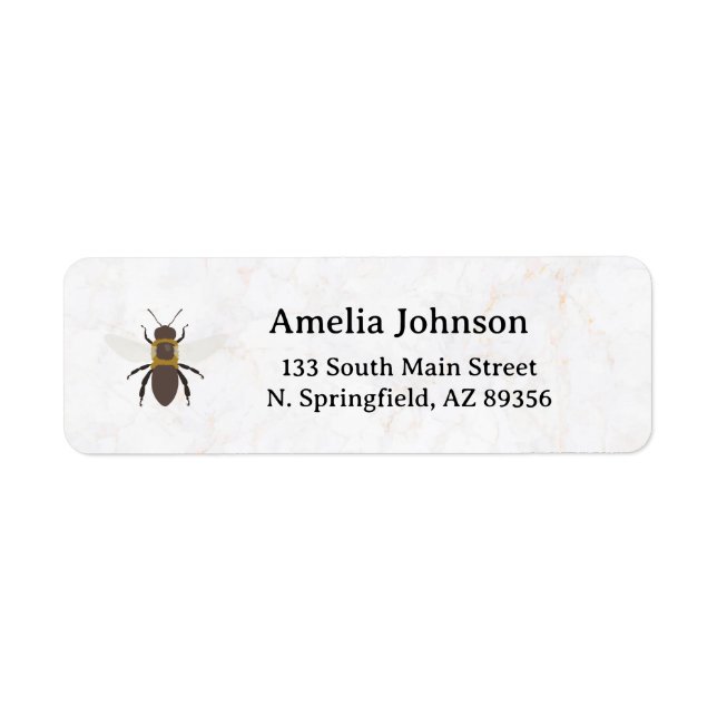 Étiquette Honey Business  Return Address Label (Devant)
