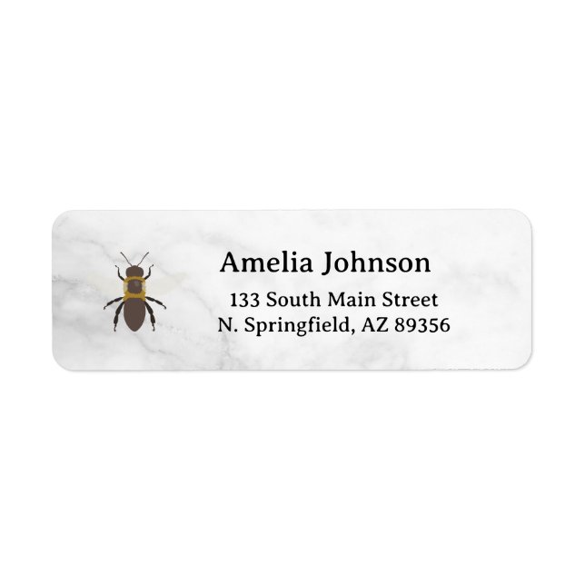 Étiquette Honey Business  Return Address Label (Devant)