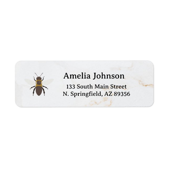 Étiquette Honey Business  Return Address Label (Devant)