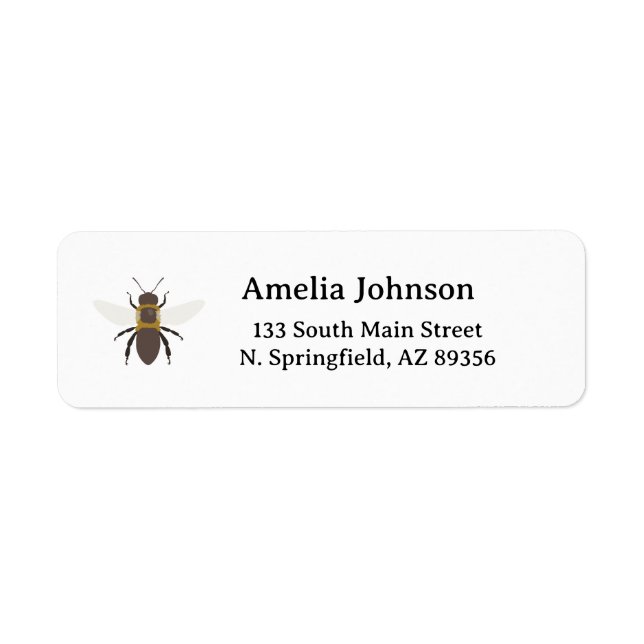 Étiquette Honey Business  Return Address Label (Devant)