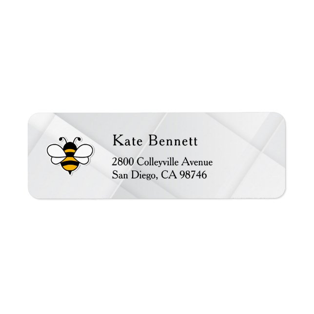Étiquette Honey Business  Return Address Label (Devant)