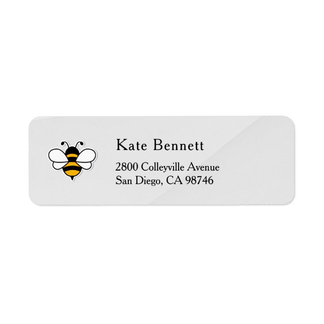 Étiquette Honey Business  Return Address Label (Devant)