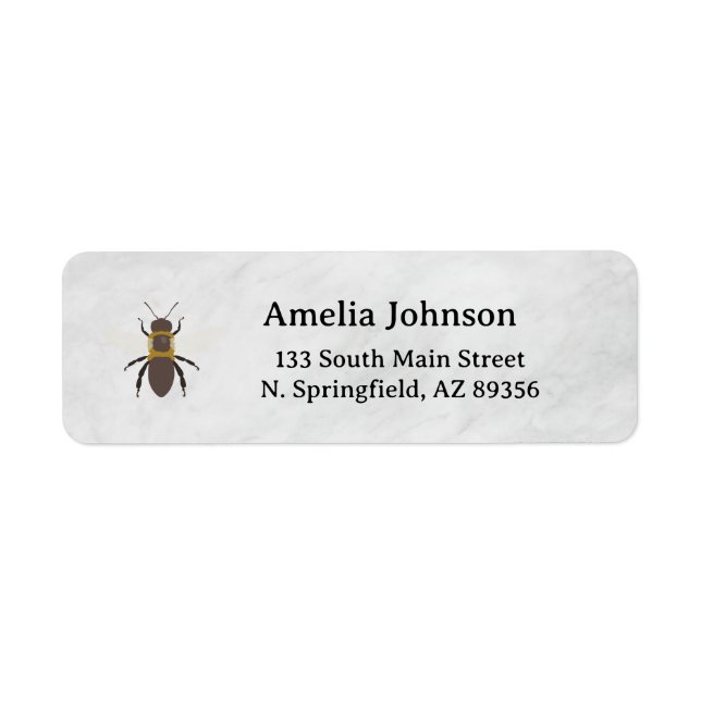 Étiquette Honey Business  Return Address Label (Devant)