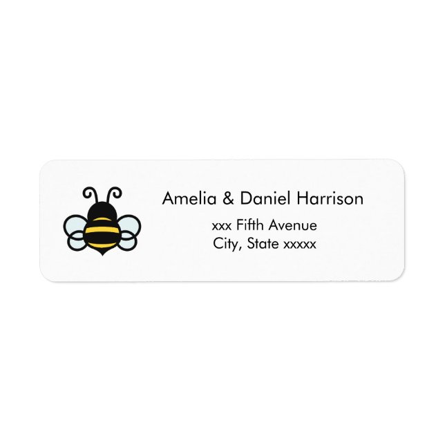Étiquette Honey Business Return Address Label (Devant)