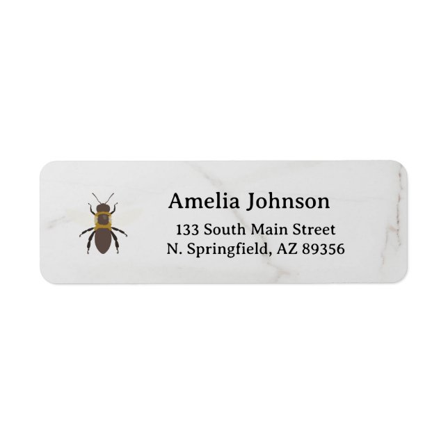 Étiquette Honey Business  Return Address Label (Devant)