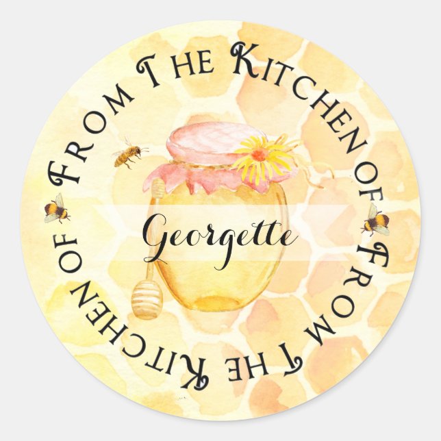 Étiquette Honey Canning (Devant)