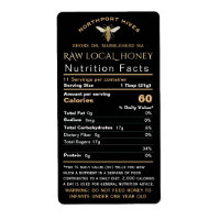 Honey Nutrition bébé Avertissement & Bee Taille de