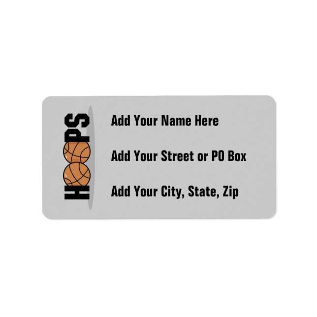 Étiquette Hop T-shirts et cadeaux de basket-ball (Devant)