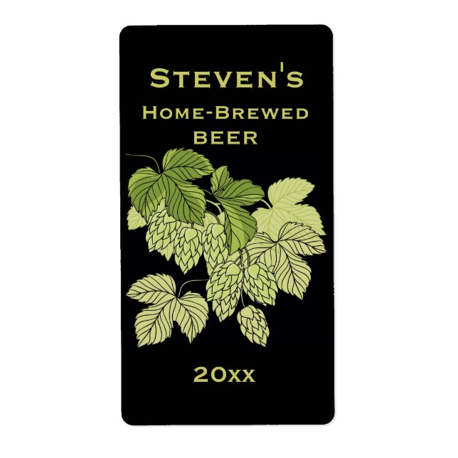 Étiquette Hops Home-Brew (Devant)