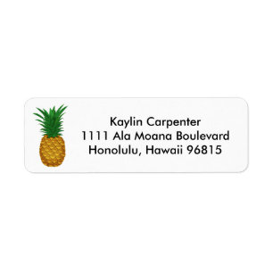 Étiquette Hospitalité d'ananas