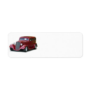 Étiquette Hot rod de coupé customisé par 1934