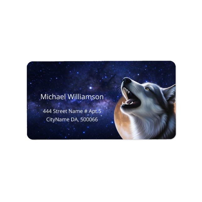 Étiquette Howling Wolf (Devant)