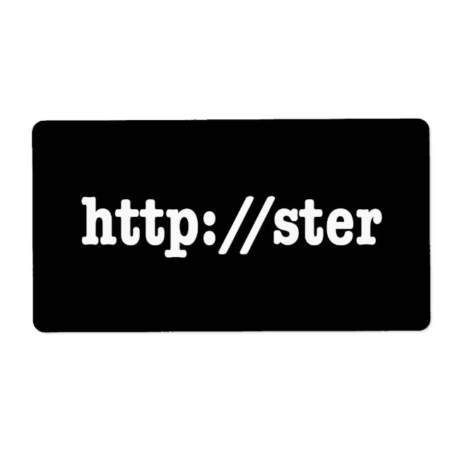Étiquette http://ster / code html (Devant)