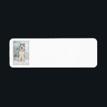 Étiquette Husky Return Address Labels<br><div class="desc">These Siberian Husky return address labels are a perfect match for our Husky Christmas cards - but are perfect for all year long. CUSTOMIZE THEM NOW! or later using your home printer.</div>