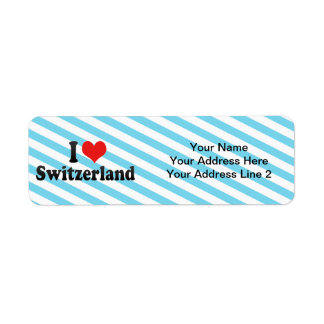 Étiquette I Love Switzerland