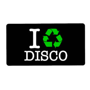 Étiquette I Recycle Disco