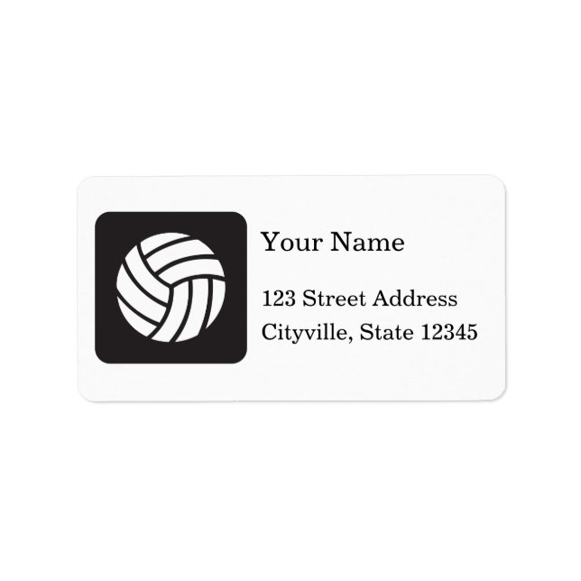 Étiquette Icône Volleyball (Devant)