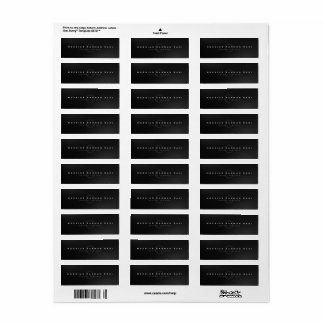 Étiquette ID magasin d'adresses de retour