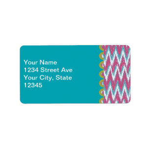 Étiquette ikat zigzag, effet12.ai