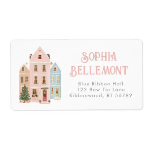 Étiquette Il faut un village Maisons de Noël Rose Caprice