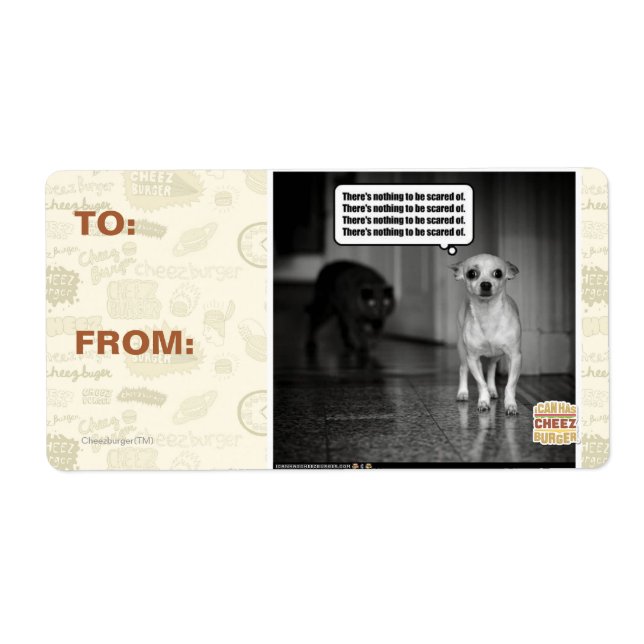 Étiquette Il n'y a rien à craindre (Devant)