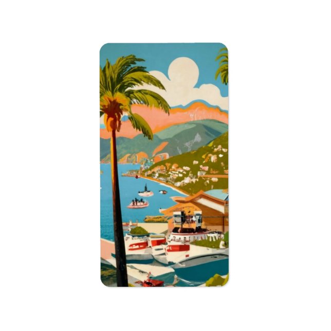Étiquette Île Catalina (Devant)