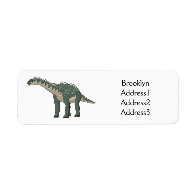 Étiquette Illustration de Barapasaurus (Devant)