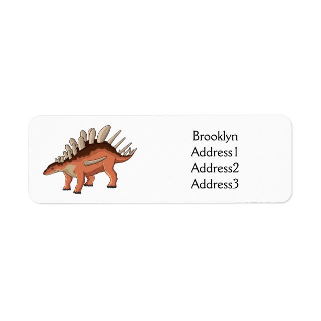 Étiquette Illustration de Kentrosaurus (Devant)