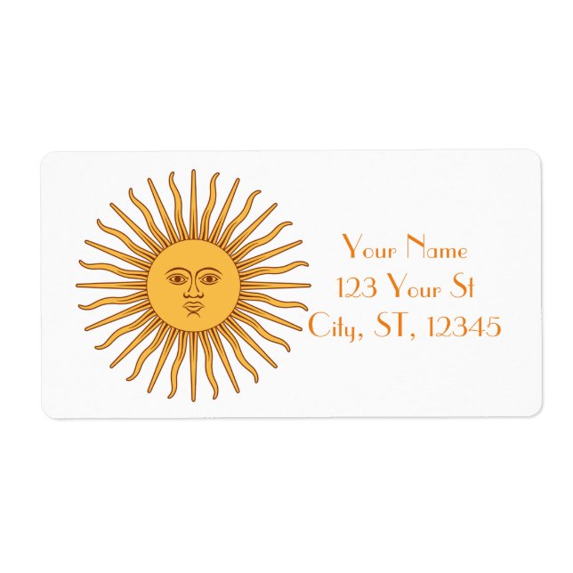 Étiquette Illustration de l'art face soleil Thunder_Cove (Devant)