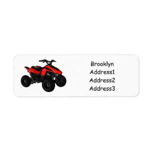 Étiquette Illustration de Quad bike atv